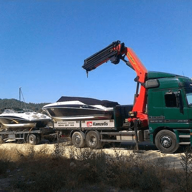 Μεταφορά Σκάφους με Γερανό